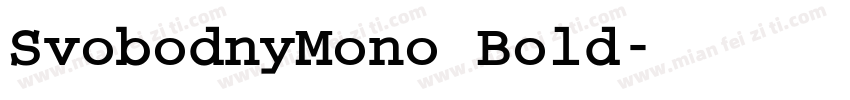 SvobodnyMono Bold字体转换